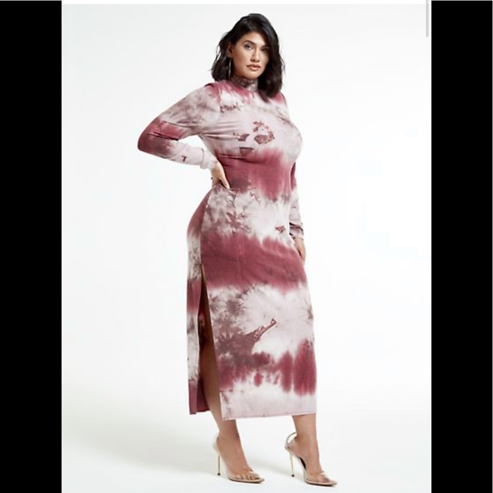 Rosie Mockneck Tie Dye Maxi Dress
